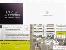 Tablet Screenshot of hoteldefrance-auch.com